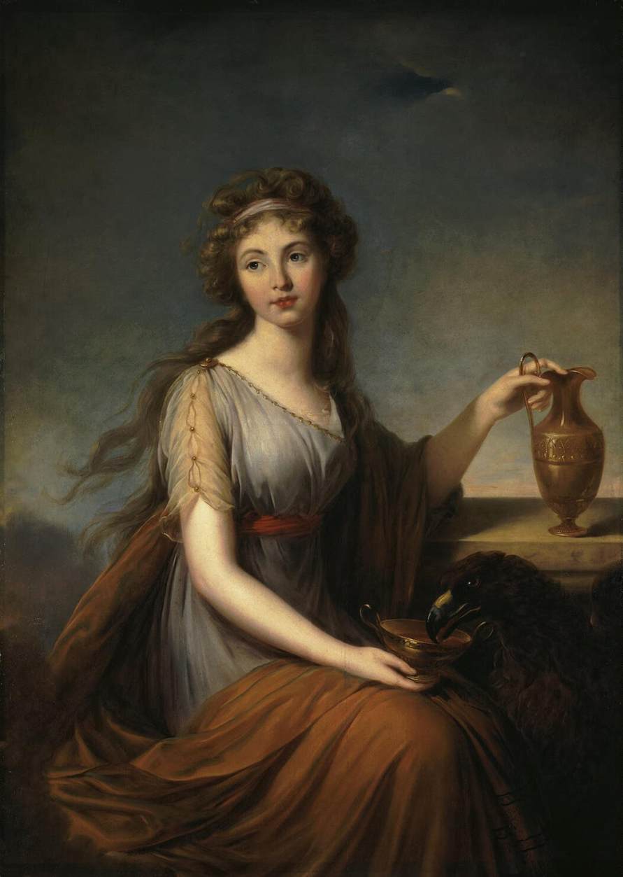 HEBE / Retrato de Anna Pitt como Hebe, diosa de la juventud
