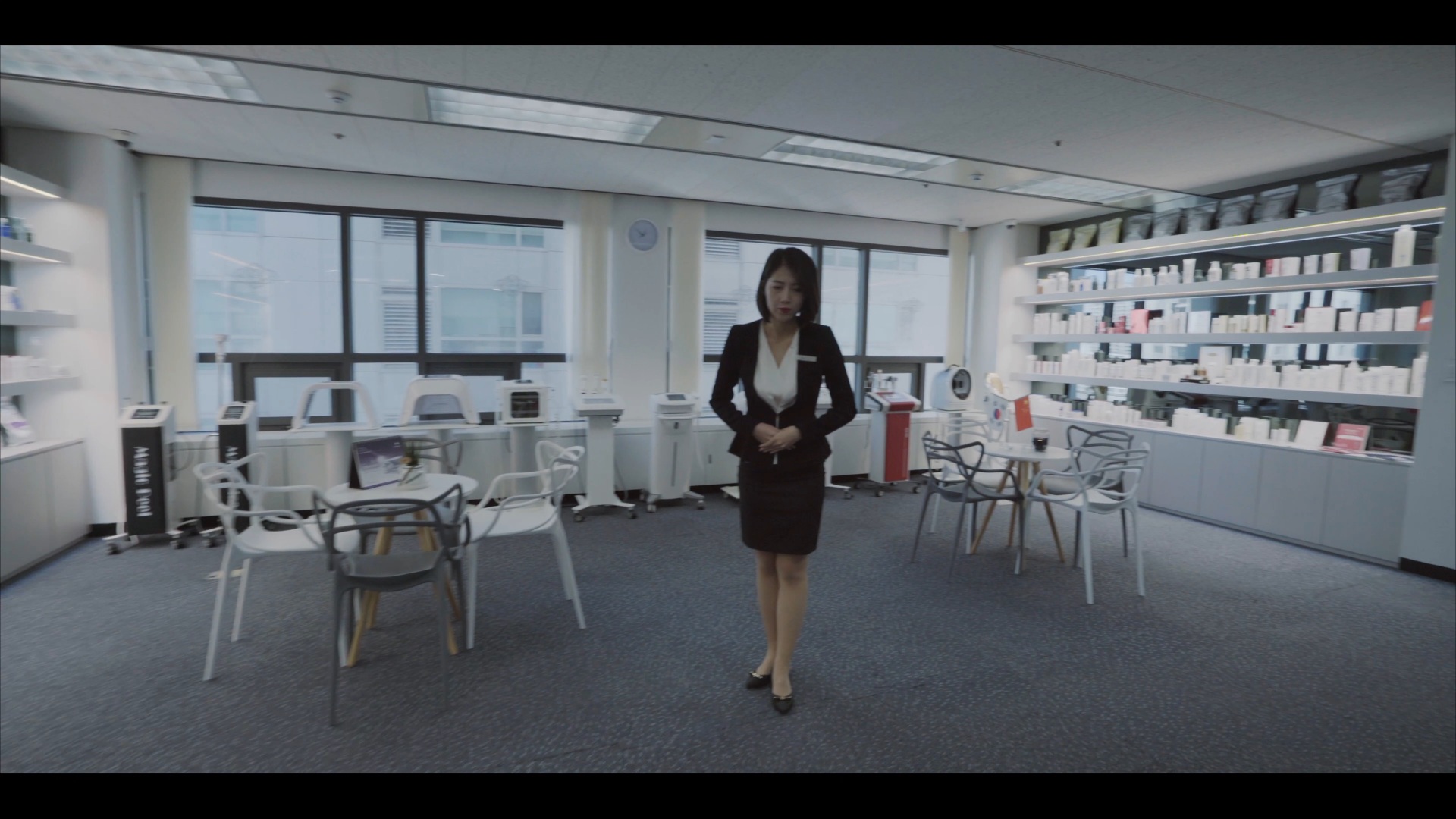 Equipment scene from the HEBE brand film at 02:02